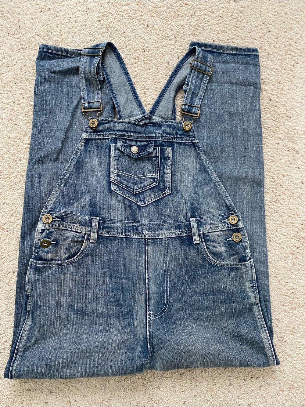 anna-kaci Vintage Style Denim Overalls. M. - Picture 3 of 10